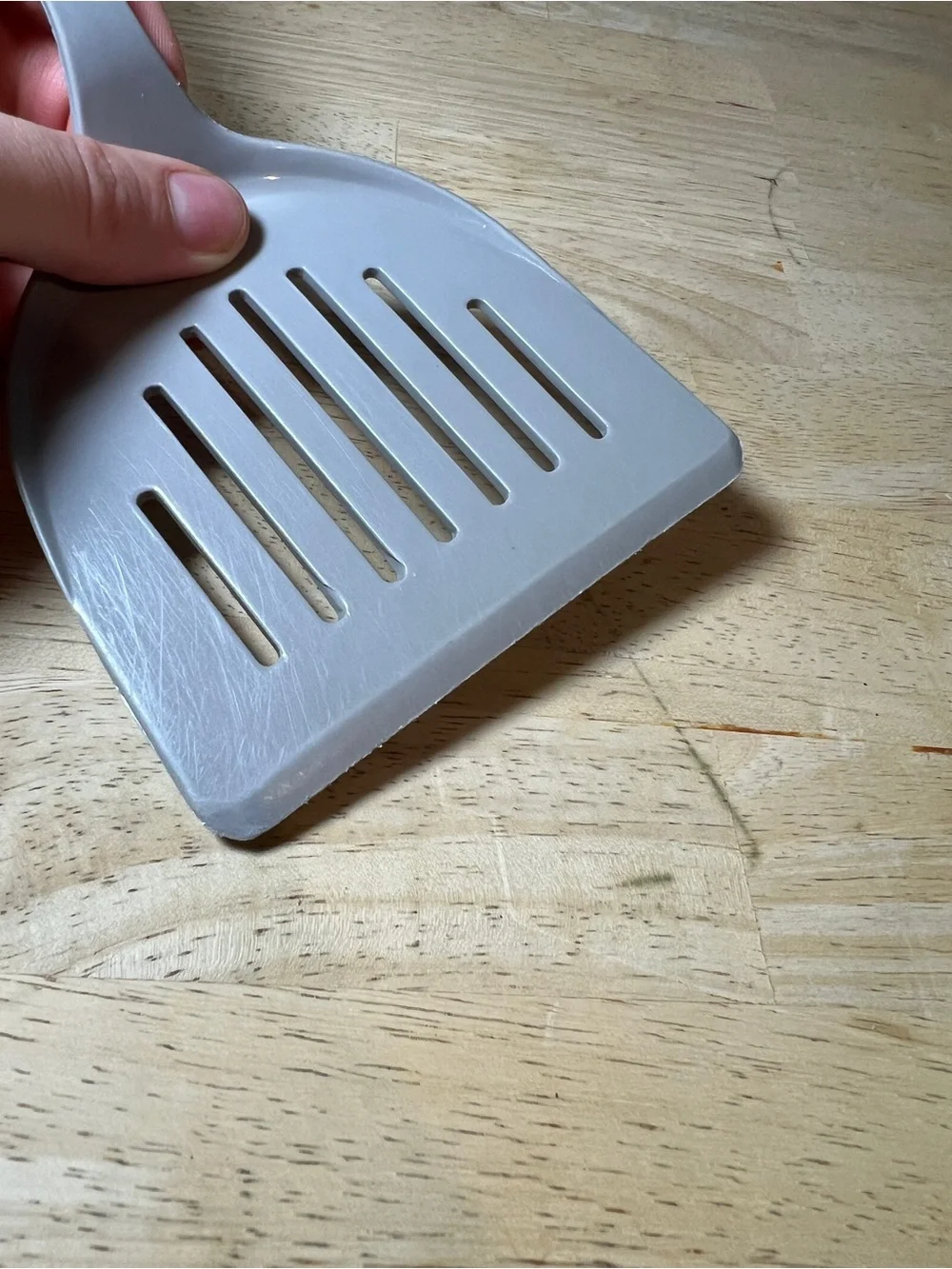 Vintage Ekco Nylon Spatula USA Lightweight 11” Flipper Slotted Gray Plastic